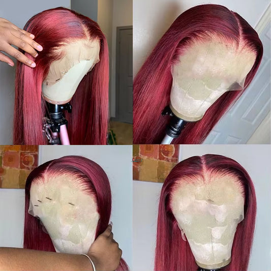 Colored HD Lace Front Wig Human Hair Wigs