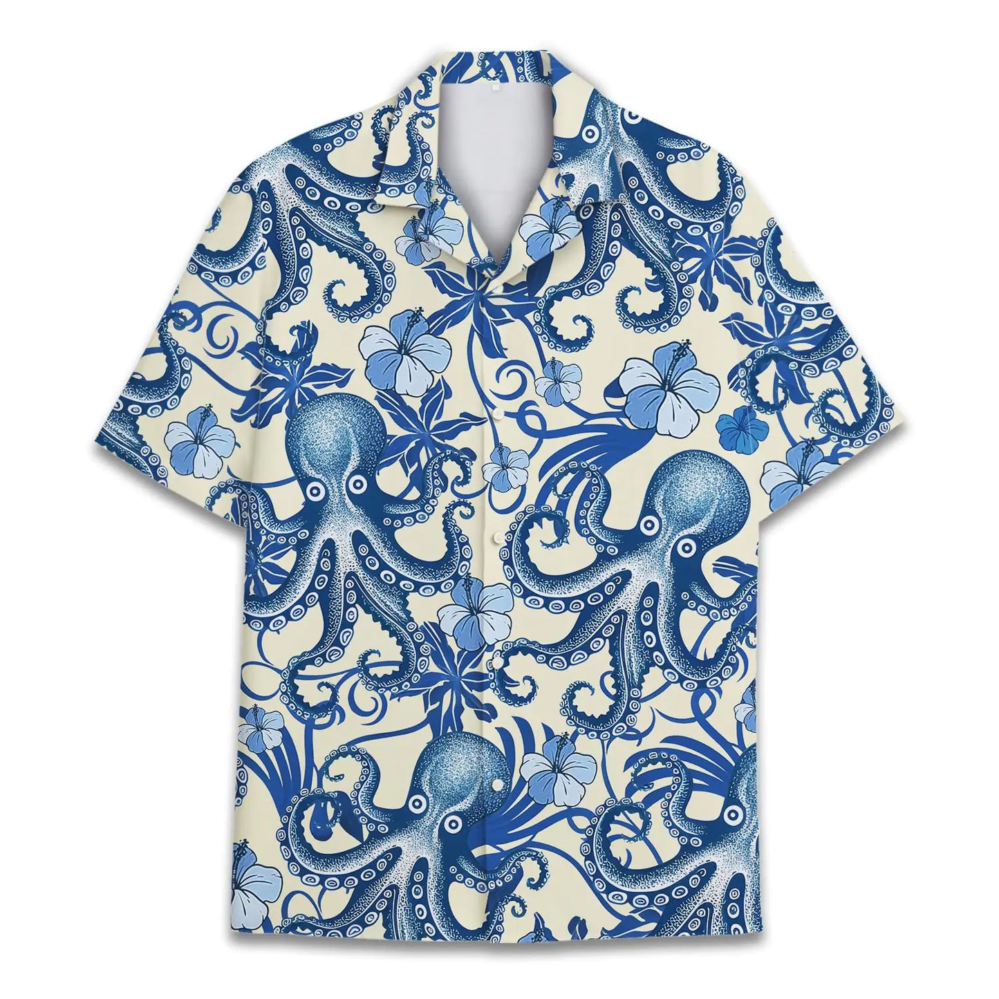 Elegant Octopus Aloha Shirt