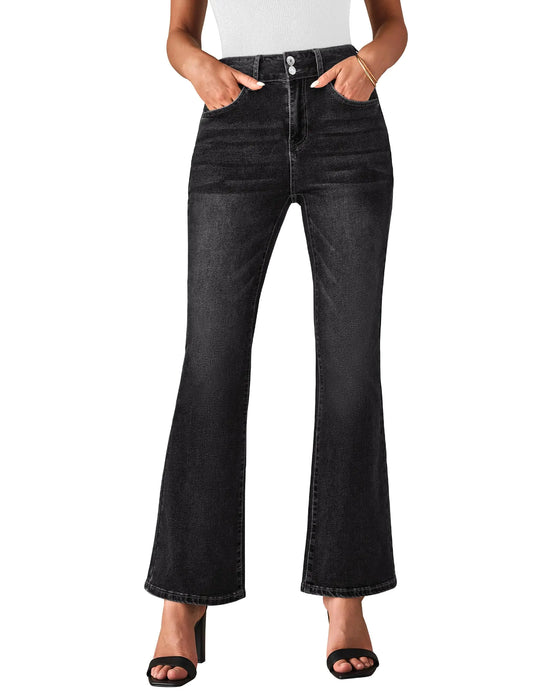 Elegant High-Waist Wide Leg Jeans