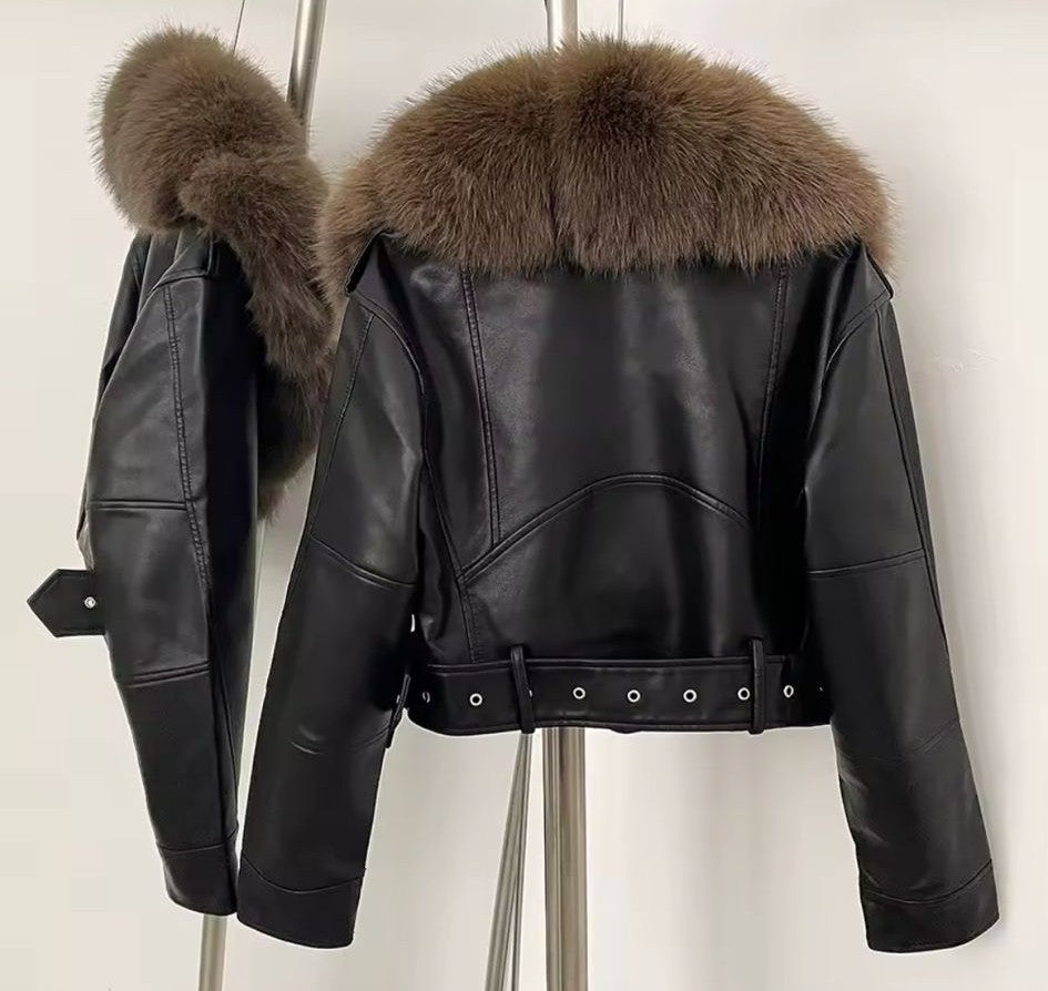 Faux Leather Jacket