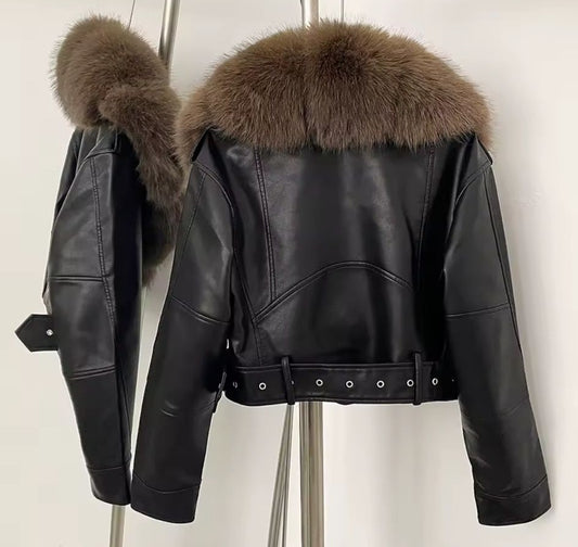Faux Leather Jacket