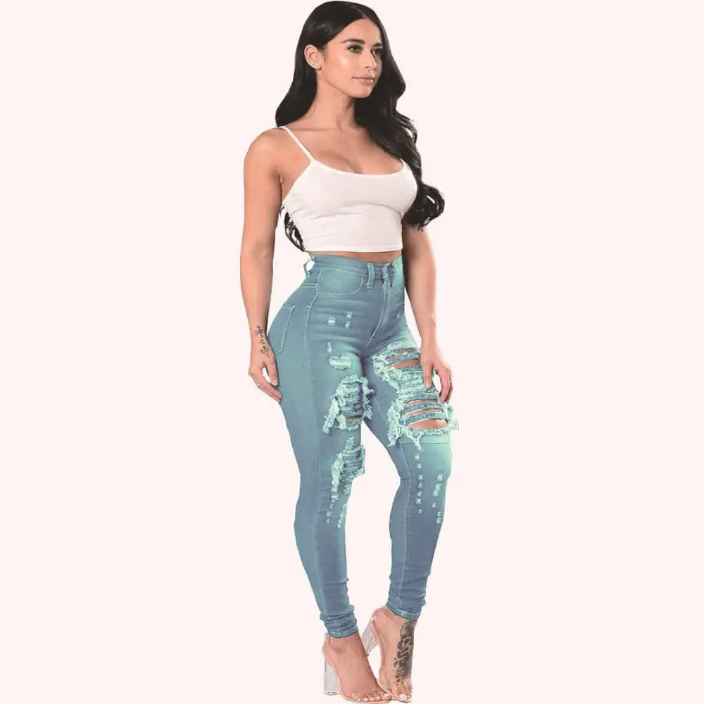 Skinny Ripped Jeans for Women
