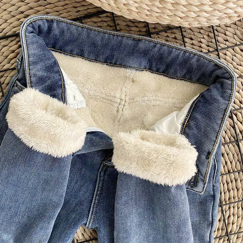 Chic Lambskin Tailored Jeans