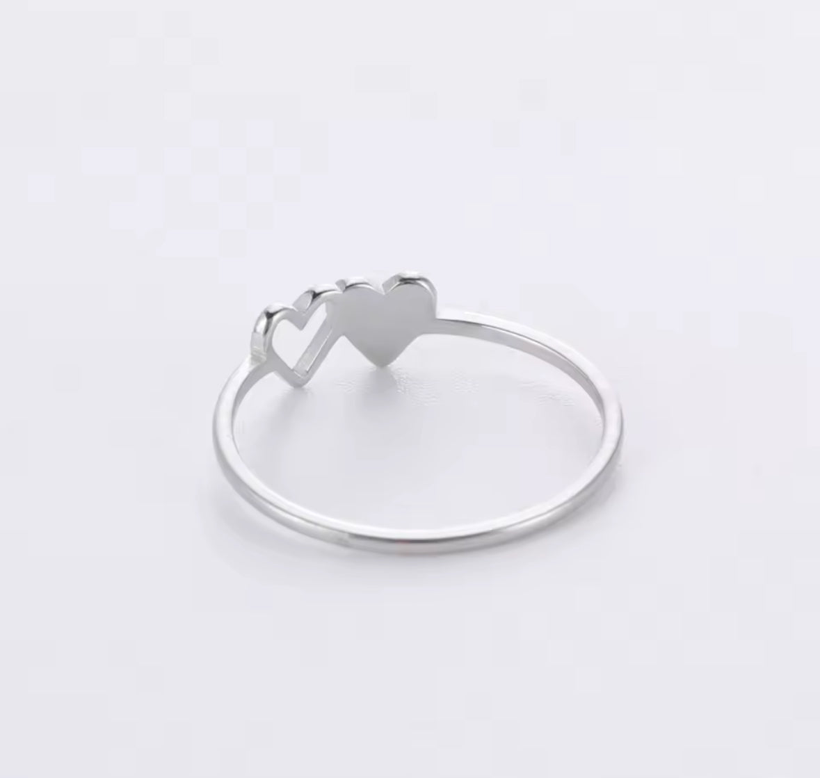 COOLTIME Initial Letter Ring for Women Stainless Steel