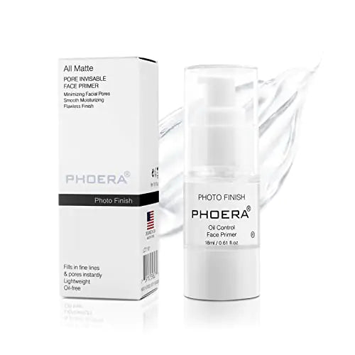 PHOERA Primer Face Foundation PrimersFace Primer for Makeup Long Lasting Hydrating Smoothing Isolated Moisturizing Oil Free Effect Make Up Base Matte Makeup Primer (18ml)