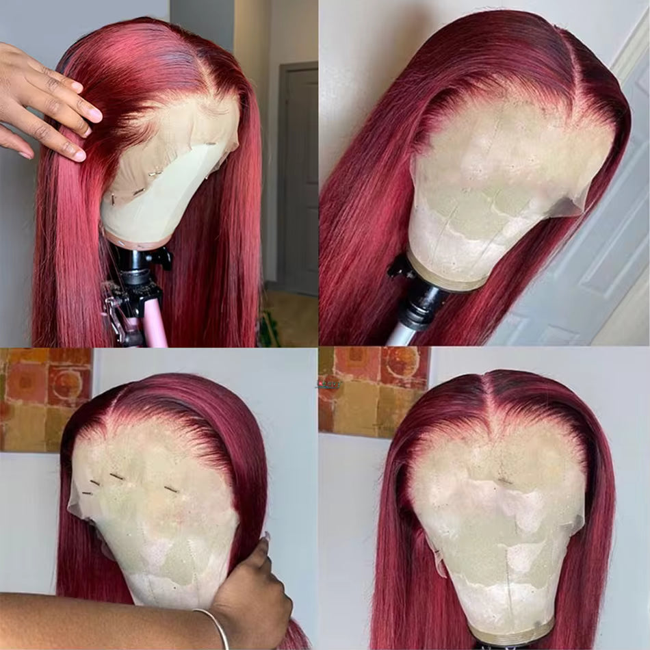 Colored HD Lace Front Wig Human Hair Wigs