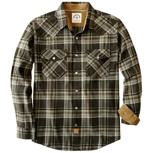 Dubinik® Premium Cowboy Style Plaid Shirts for Men