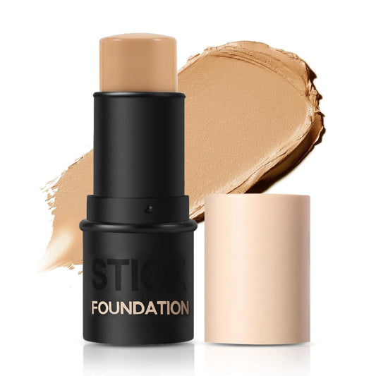 AFGHOUZ Matte Foundation Stick Cream Face Foundation Concealer Makeup Stick Waterproof Base Makeup for Women Natural Finish