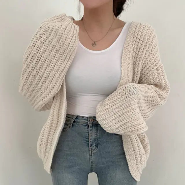 Women's Casual Retro Y2K Sweater Cardigan