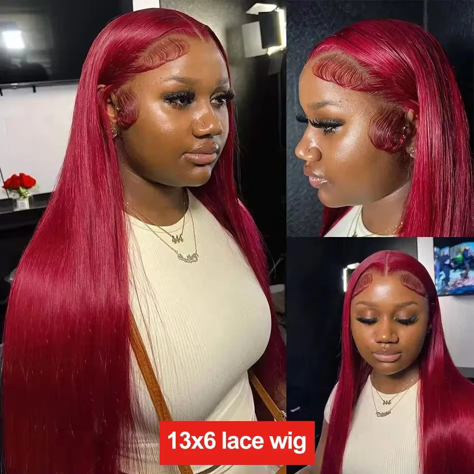 Colored HD Lace Front Wig Human Hair Wigs