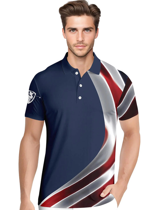 Patriot Swing Men's Polo Golf Shirts