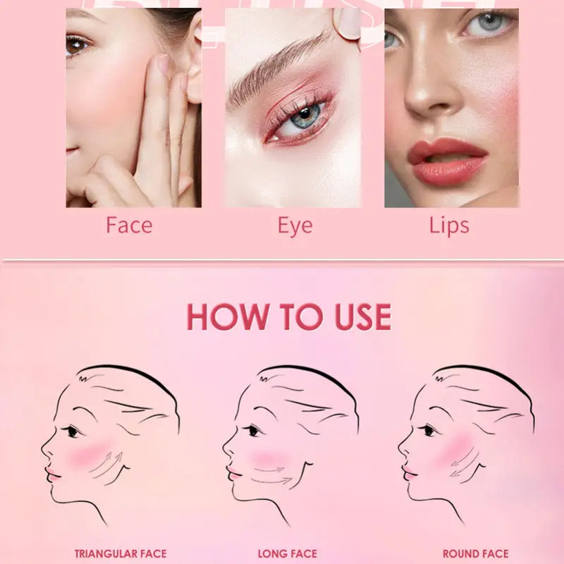 Cream Blush, Contour & Highlighter Multi-Sticks for Cheeks