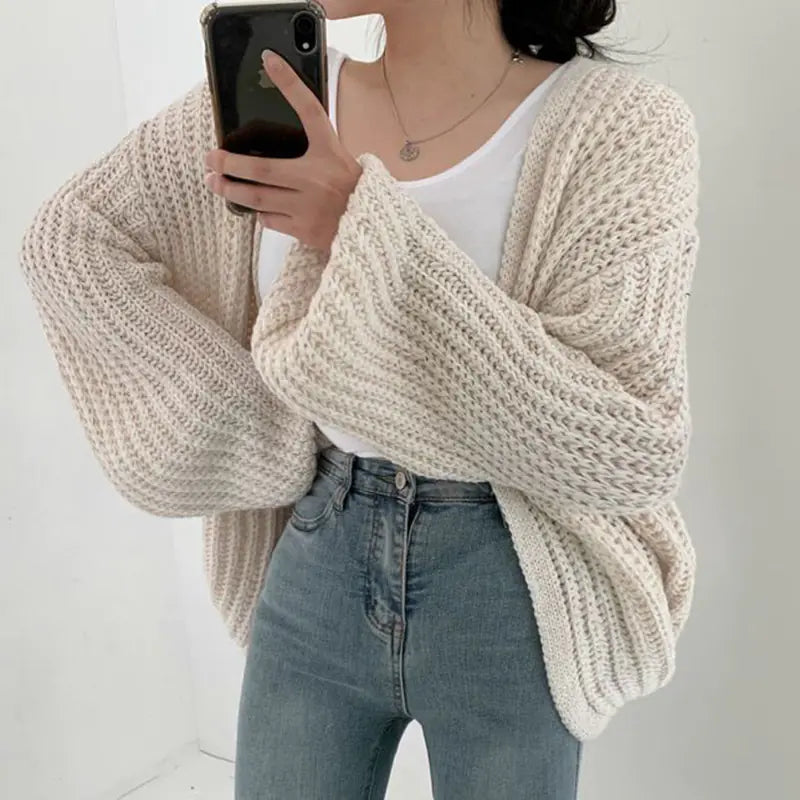 Women's Casual Retro Y2K Sweater Cardigan