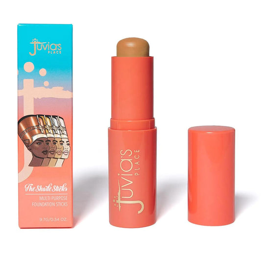 Juvias Place Shade Stick Foundation Concealer Contour Dominica Tan w/Golden Undertone .34 oz
